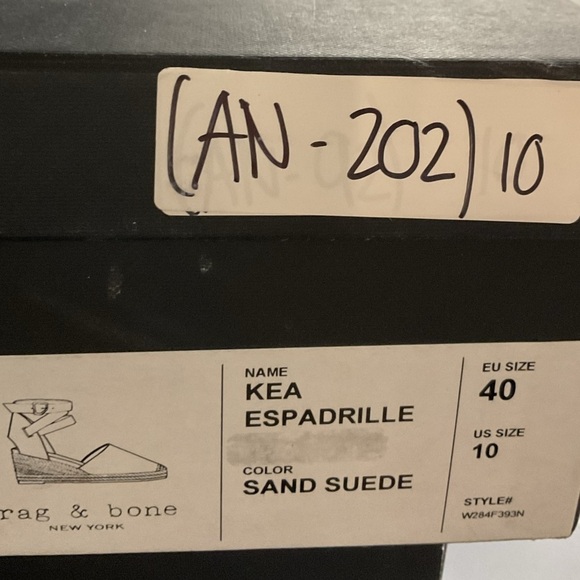 Rag & bone Kea Leather And Suede Wedge Espadrilles size‎  10 - Picture 5 of 6